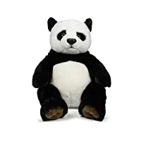 wwf - peluche panda - peluche réaliste avec de nombreux détails ressemblants - douce et souple - normes ce - panda assis - hauteur 47 cm