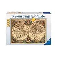 ravensburger - puzzle adulte - puzzle 5000 p - mappemonde antique - 17411