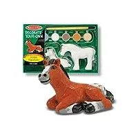 melissa & doug - 14244 - loisir créatif - réalisez votre propre décoration : figurines de cheval