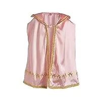liontouch - cape de la reine rosa pour filles | jouet cape rose pour jeu d'imitation pour enfants dans un style médiéval | déguisement, robes Élégantes & costumes royaux