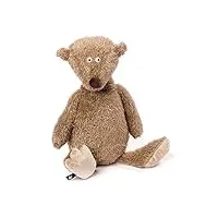 sigikid, beasts 37730, peluche ours ach goood!, coloris brun, taille 36 cm