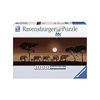 ravensburger - 15110 - puzzle - eléphants dans la savane - 1000 pièces