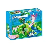 playmobil - 4148 - figurine - compact set - jardin de fées avec licorne