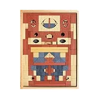 gollnest et kiesel - anker - 58839 - jeu de construction - coffret complémentaire 20 a avec modèles en pierre - 300 Éléments - boîte en bois