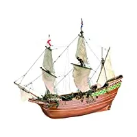artesanía latina - maquette de bateau en bois - navire marchand anglais, mayflower - modèle 22451, Échelle 1:64 - modèles réduits à assembler - niveau avancé