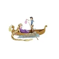 disney princesses - t7561 - accesoire - poupée et mini poupée - bateau promenade raiponce flyn