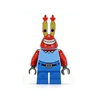 lego mr. krabs spongebob squarepants minifigure by