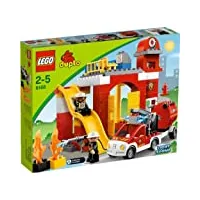lego duplo legoville - 6168 - jouet d'eveil - la caserne des pompiers