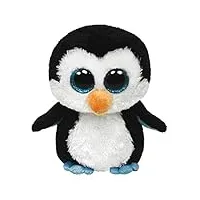 ty - beanie boo's - peluche waddles le pingouin, ty36803, noir / blanc, 41 cm