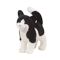 cuddle toys 1868 scooter black & white cat chat, 23 cm longeur (peluche)