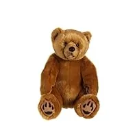 gipsy - 070091 - peluche - ours grizzly assis - 42 cm - miel
