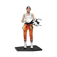 chell, portal 2 figurine , blanc /orange , 17.8 cm