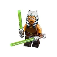 lego star wars - figurine ahsoka tano (sw452) + 2 sabres laser