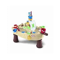 little tikes ancrage eloigné bateau de pirate - jeux d'eau pour enfants - sécurisé & portatif- encourage le jeu créatif