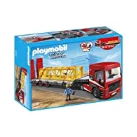 playmobil - 5467 - figurine - tracteur routier avec grande remorque