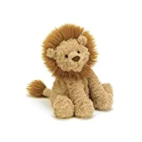 jellycat - peluche lion fuddlewuddle 23 cm