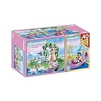 playmobil - 5456 - figurine - compact set anniversaire - ilot des princesses et gondole