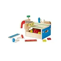 melissa & doug| banc d'outils pour marteaux et scies |jouets en bois | 2+ ans | pour garçon ou fille