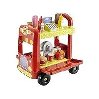 jouets ecoiffier – 1764 - food truck pour enfants 100 % chef – jeu d'imitation – 29 pièces – dès 18 mois – fabriqué en france
