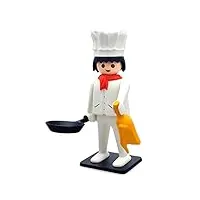 plastoy figurine de collection playmobil le cuisinier 00210 (2017) multicouleur taille unique