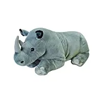 wild republic - 19330 - ck jumbo rhinocéros peluche, 76 cm, gris