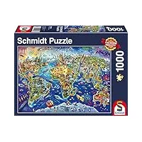 schmidt , discover the world (1000pc), puzzle, ages 12+, 1 players