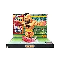 street fighter - figurine led & son - the new challenger zangief - 17 cm