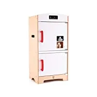 hape- jeu d'imitation en bois-cuisine-réfrigérateur, e3153, blanc