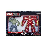 marvel studios: the first ten years – edition collector avengers : l'ère d'ultron – figurines hulk et hulkbuster - 15 cm