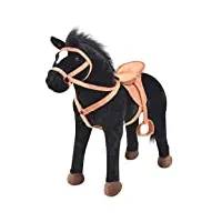 vidaxl jouet en peluche cheval géant animal cadeau poupée jouet tout-petit