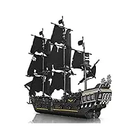 mk13111 black pearl - maquette le bateau pirate, jouet de construction de navire pirate pour adultes et enfants, compatible avec lego (2868 piÈces)
