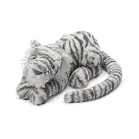 peluche sacha snow tiger really big - l: 23 cm x l : 74 cm x h: 23 cm