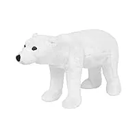 vidaxl jouet en peluche ours polaire blanc xxl poupée doudou enfants maison
