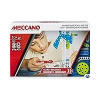 meccano - kit d’inventions - engrenages - coffret inventions avec engrenages, 2 outils et 1 perforatrice maker tool - jeu de construction - 6047097 - jouet enfant 10 ans et +