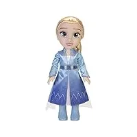disney la reine des neiges - poupée 38cm elsa - licence officielle collection mon amie reine des neiges - avec robe de voyage et accessoires - cadeau magique - adaptée aux enfants dès 3 ans