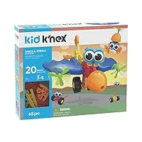 k'nex- kid wings & wheels building set-65 pieces-ages 3+ -preschool educational toy jouet, 35456, multicolore