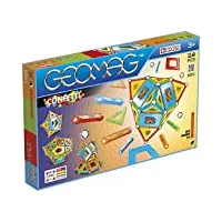 geomag classic 357 confetti, constructions magnétiques et jeux educatifs, 114 pièces