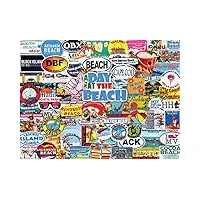 white mountain puzzles jigsaw puzzle 1000 pieces 24"x30"-a day at the beach