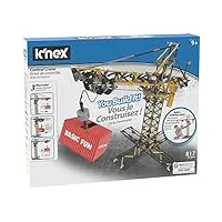 k'nex- building sets controlled crane ages 9+ control jeu construction, 36182, multicolore