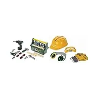 klein - 8520 - jeu d'imitation - caisse à outils bosch avec visseuse électronique & 8537 - jeu d'imitation - set d'accessoires bosch, 4 pièces