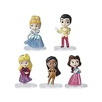 disney princesses comics - pack de 5 poupees figurines pailletées