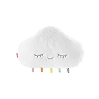 fisher-price mon nuage dodo, veilleuse peluche pour bébé avec attache pour berceau, musique et lumières, dès la naissance, gjd44