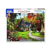 white mountain puzzles autumn cottage - 1000 piece jigsaw puzzle
