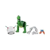 disney pixar toy story figurine articulée rex avec bras de robot, casques cosmonaute et viking, pour rejouer les scènes du film, jouet pour enfant, gjh50