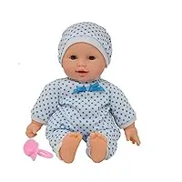 the new york doll collection 11 pouces/28 cm poupée bébé soft poupon garcon dans une boîte cadeau - sucette de poupée incluse - jouets de poupon bebe pour garçons et tout-petits