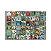 cobble hill / outset media puzzle 1000 pièces - art nouveau tiles