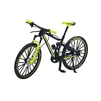 ailejia mini vélo de course - véhicules de décoration - véhicules de montagne - décoration de gâteau tech deck bikes bmx - décoration pour la maison (noir vert)
