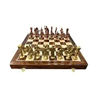 modfash jeu de société d'échecs en laiton pliable 35,6 cm