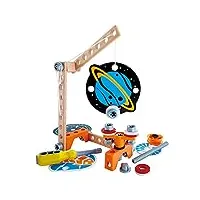 hape jouet en bois - labo de sciences magnétiques, 34 pièces - kit scientifique 7 expériences pour enfant dès 4 ans- coffret activité manuelle fille, garçon - jeux créatifs, construction, bricolage