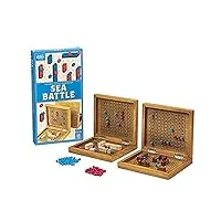 cadeau maestro puzzle professeur bataille de mer - une prise en bois sur le jeu traditionnel de 2 jeux de société, couler vos adversaires cuirassés - bataille de mer